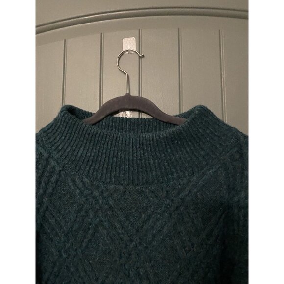 Soft Surroundings Women’s Sweater Size S  Bell Sleeve Wool Blend Mock Neck Top - Picture 4 of 10